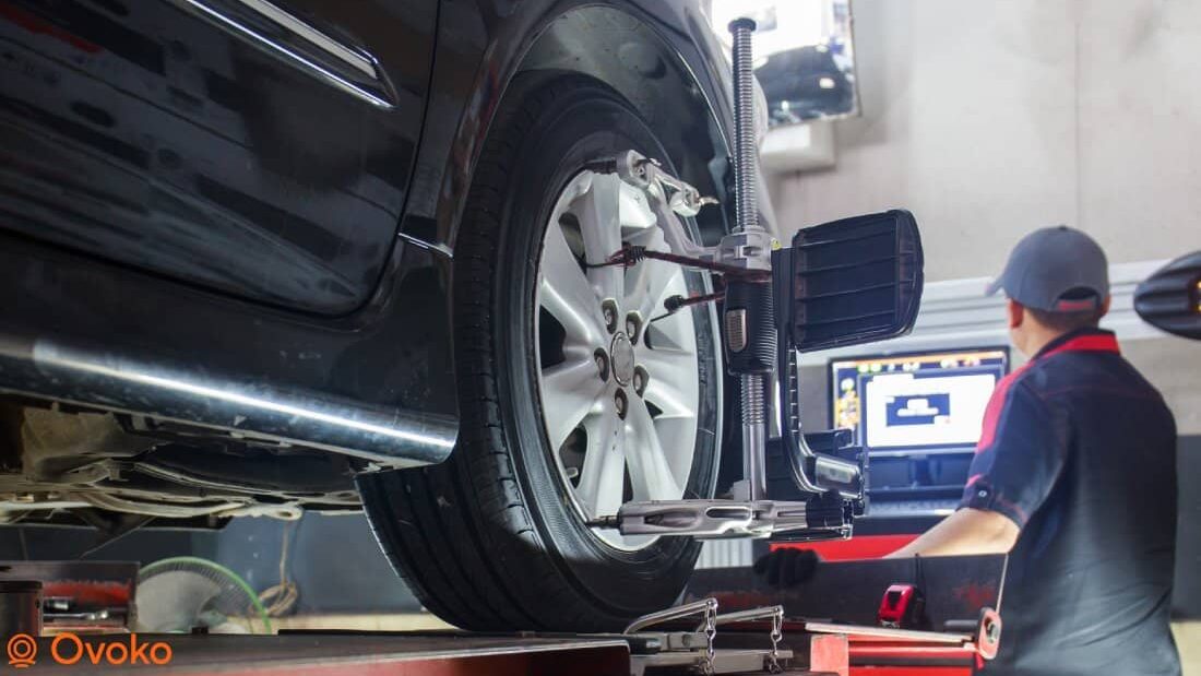 Achsvermessung am Auto