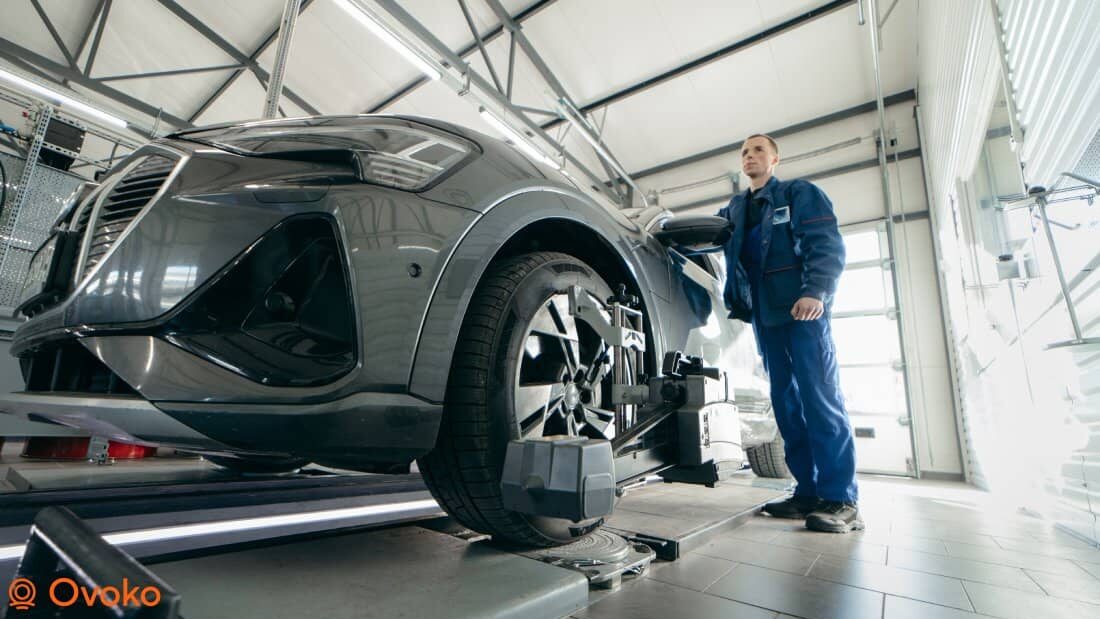 Achsvermessung am Auto