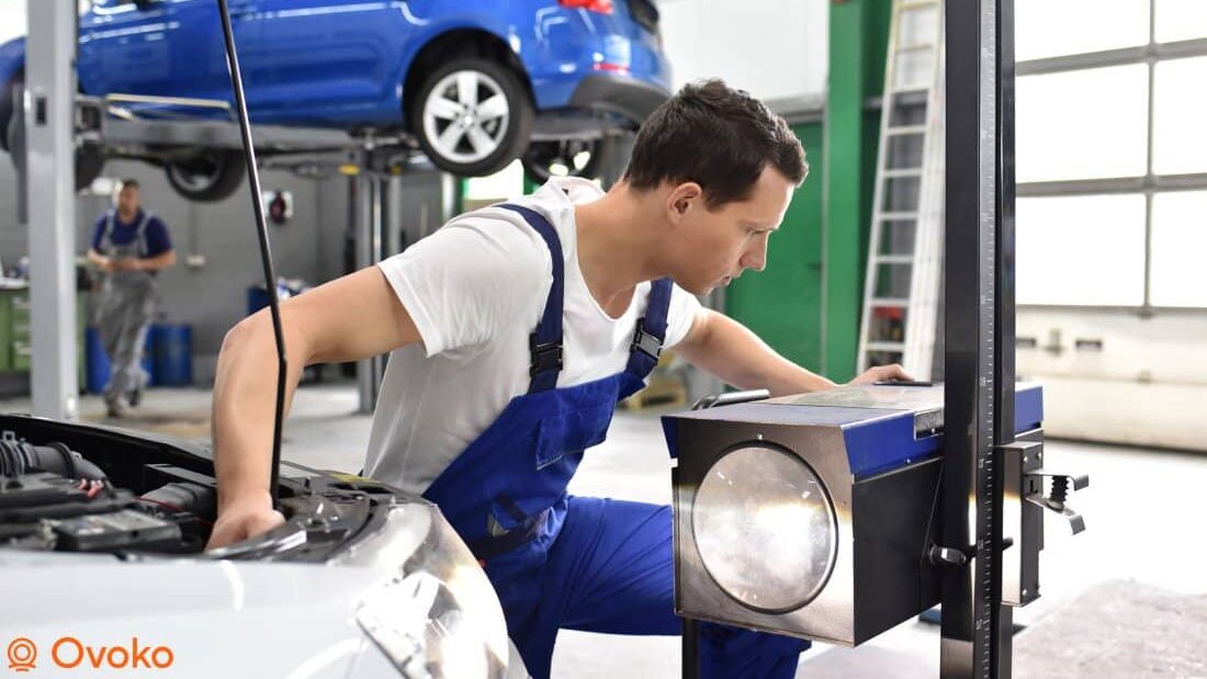 Scheinwerfer einstellen